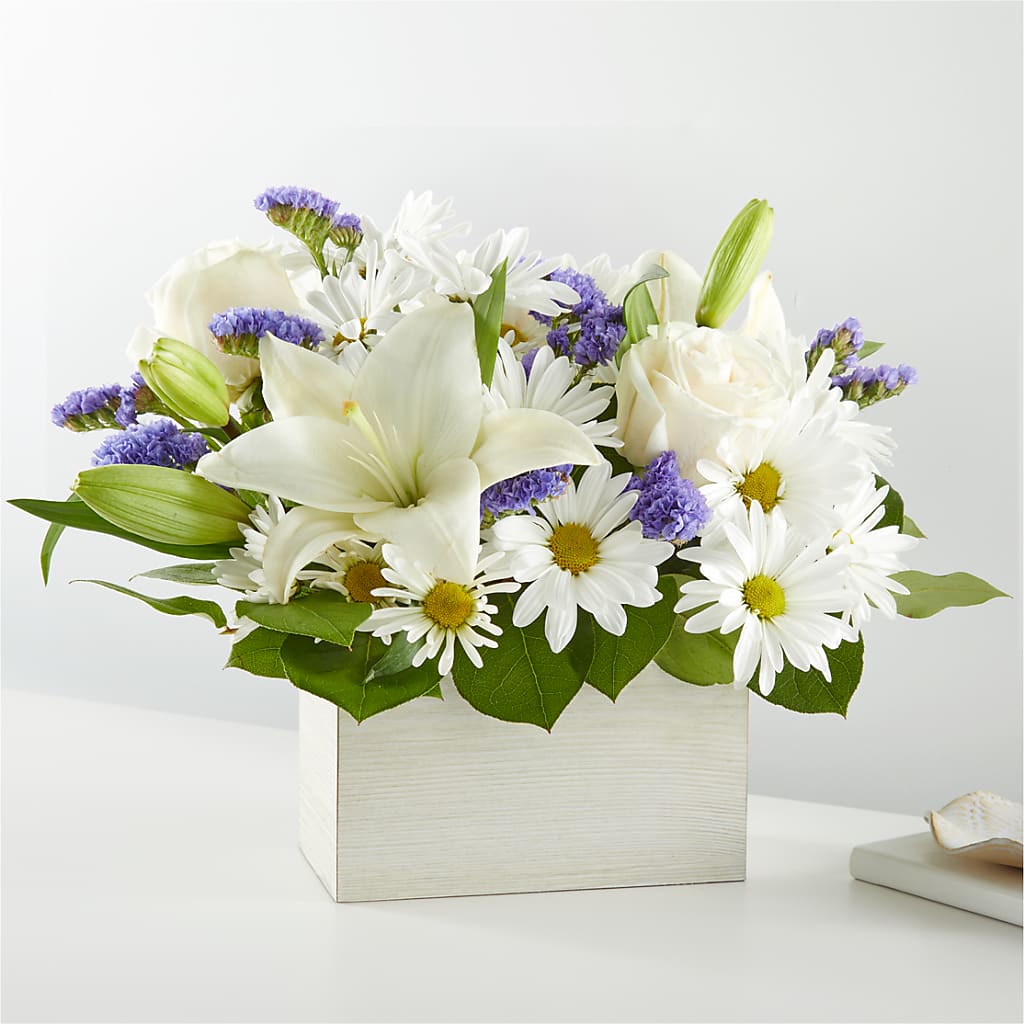 Beyond Blue Box Bouquet – Flower Shop Of Farmingdale, Farmingdale NY