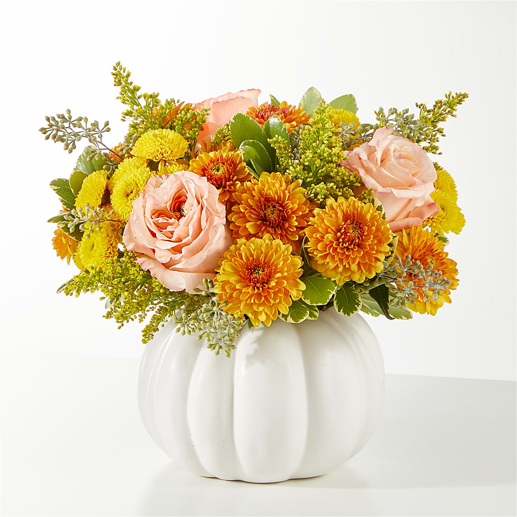 Peachy Pumpkin – Flower Shop Of Farmingdale, Farmingdale NY