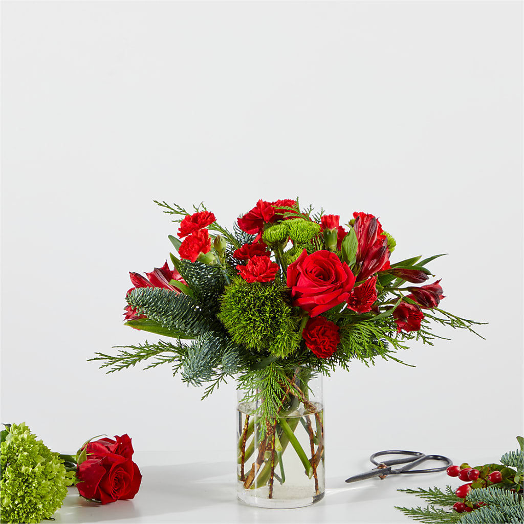Merry Moment Bouquet – A Florist Original – Flower Shop Of Farmingdale, Farmingdale NY