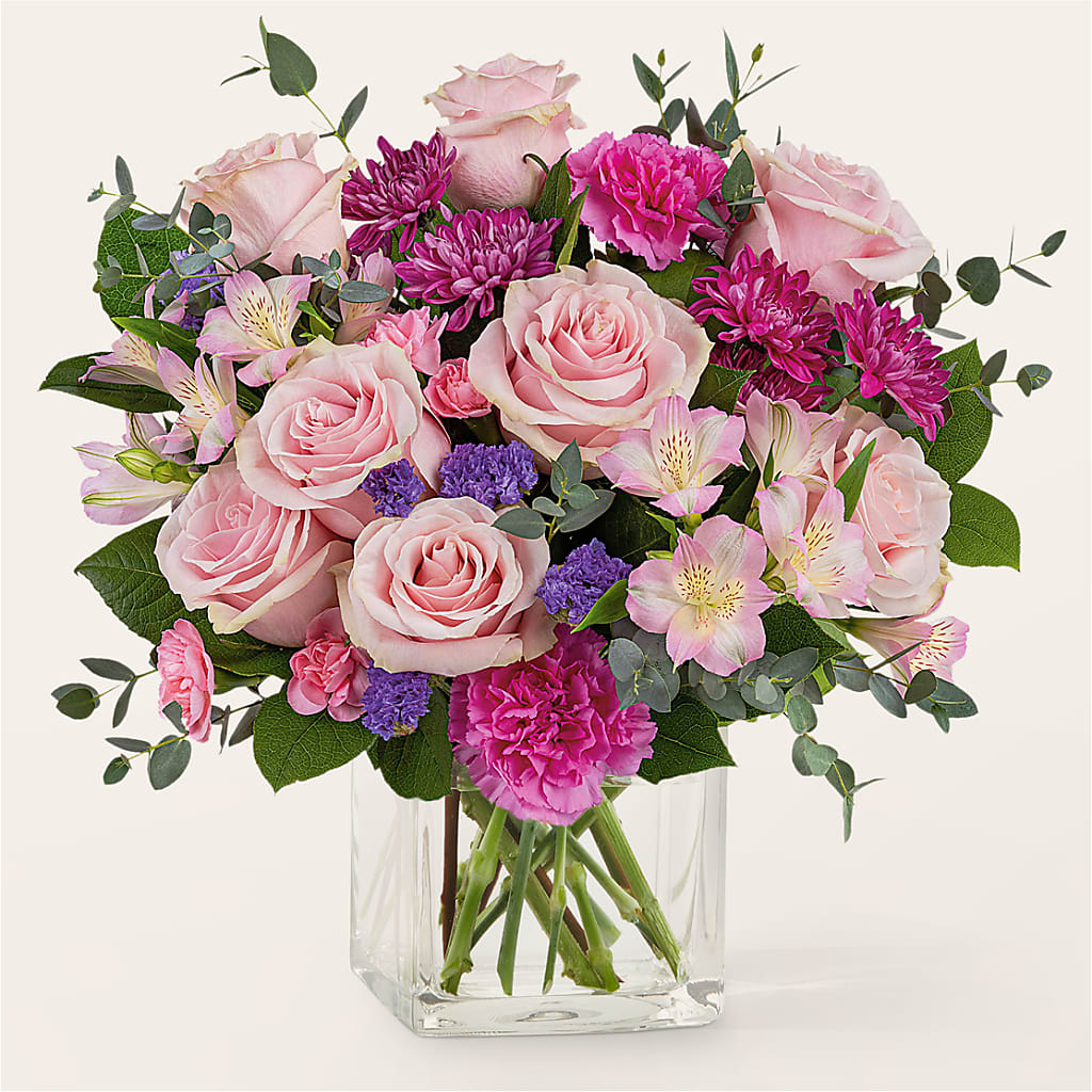 Rosy Radiance Bouquet – Flower Shop Of Farmingdale, Farmingdale NY
