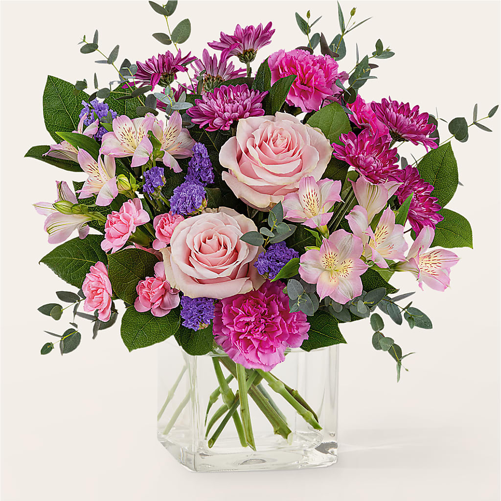 Rosy Radiance Bouquet – Flower Shop Of Farmingdale, Farmingdale NY