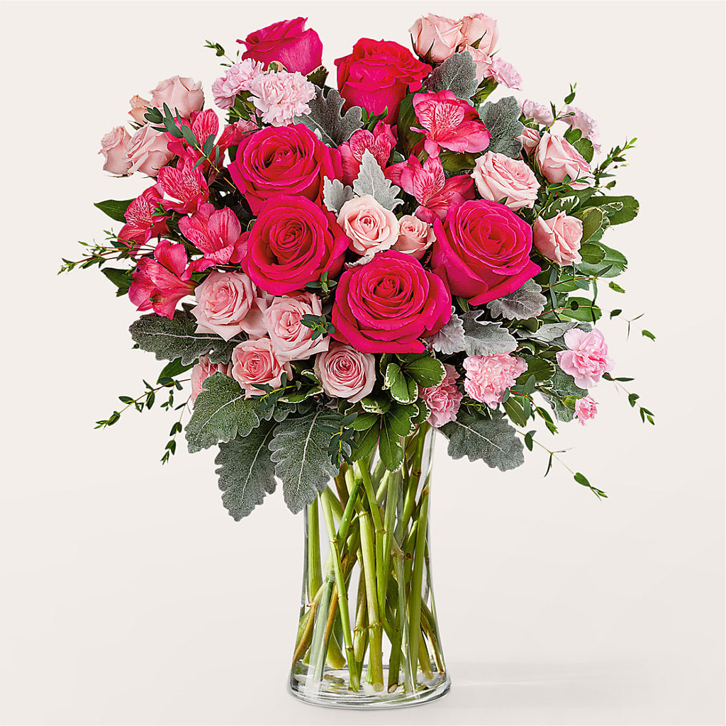 Tickled Pink Bouquet – Flower Shop Of Farmingdale, Farmingdale NY