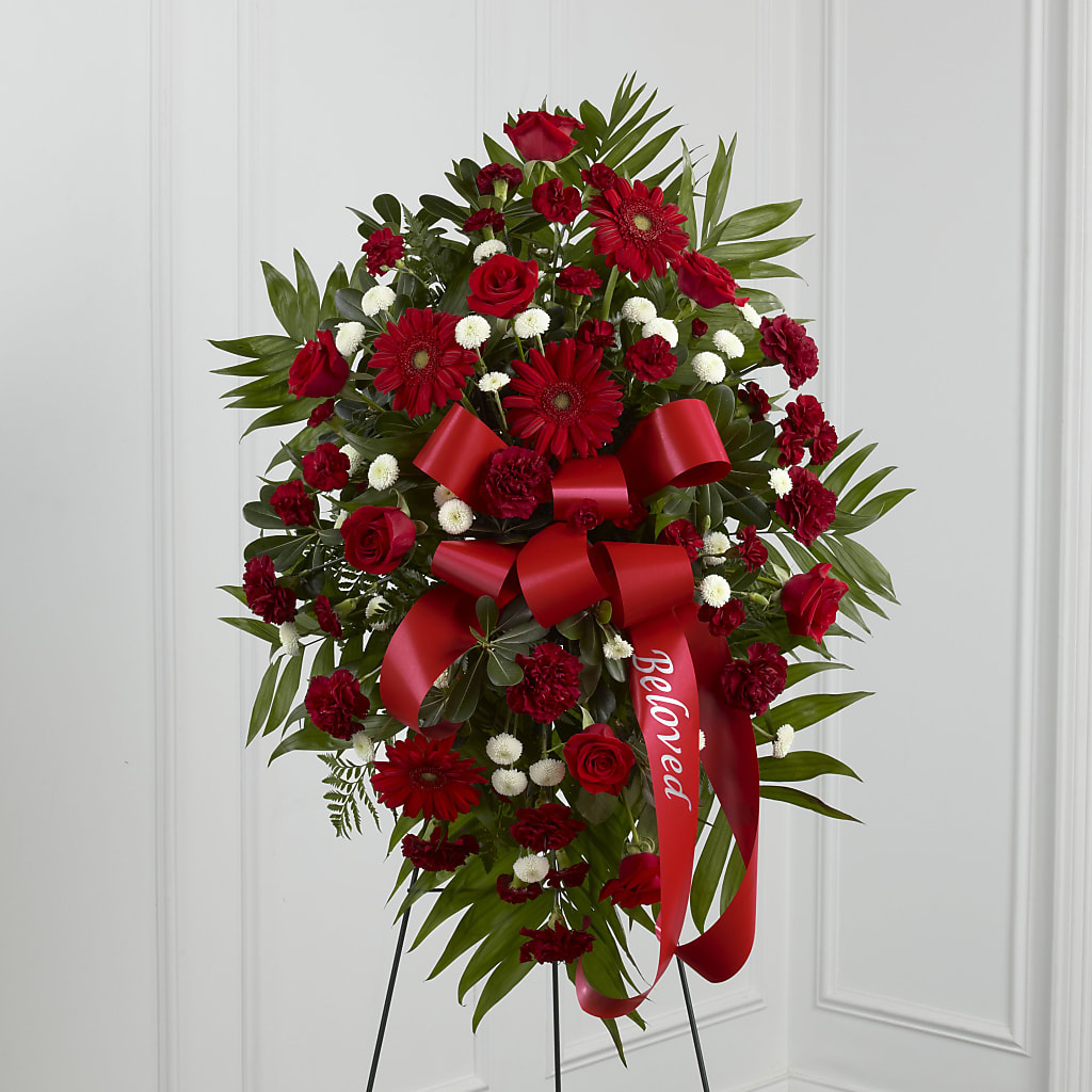 Treasured Memories Standing Spray – Flower Shop Of Farmingdale, Farmingdale NY