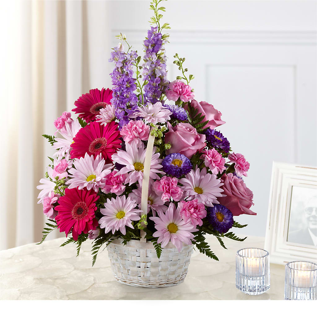Pastel Peace Basket – Flower Shop Of Farmingdale, Farmingdale NY