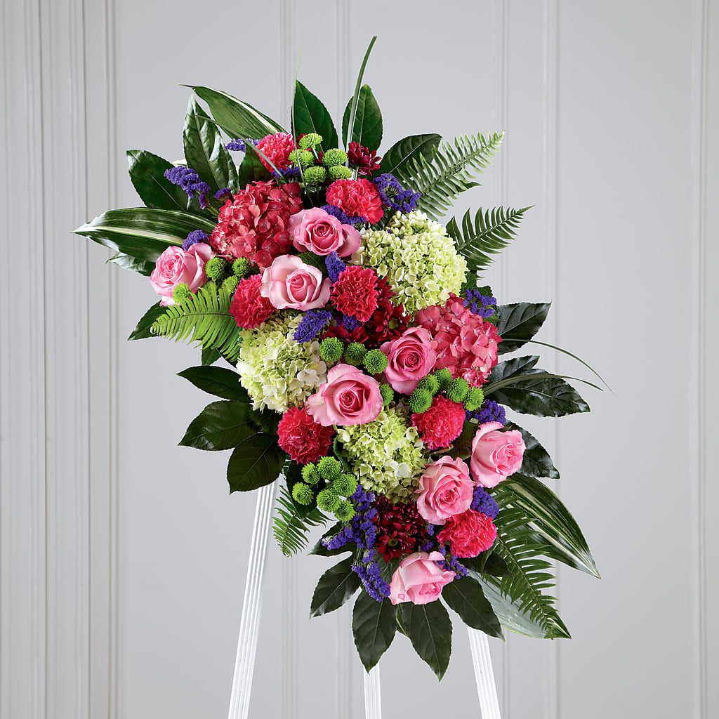 Refreshing Mix Standing Spray – Flower Shop Of Farmingdale, Farmingdale NY