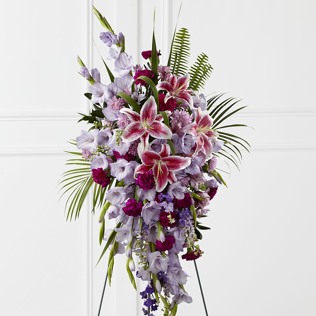 Tender Touch Standing Spray – Flower Shop Of Farmingdale, Farmingdale NY