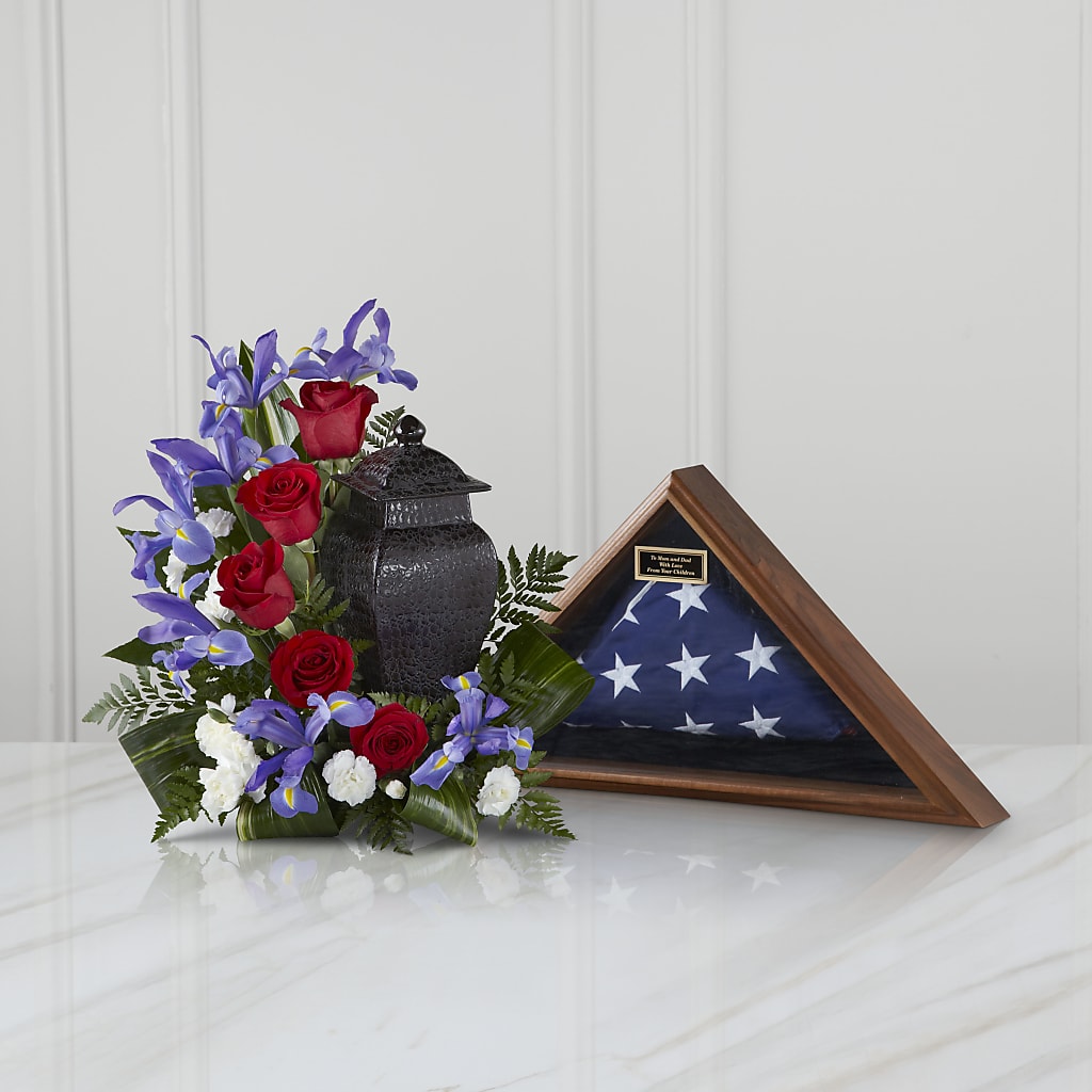 Patriotic Tribute Arrangement – Flower Shop Of Farmingdale, Farmingdale NY