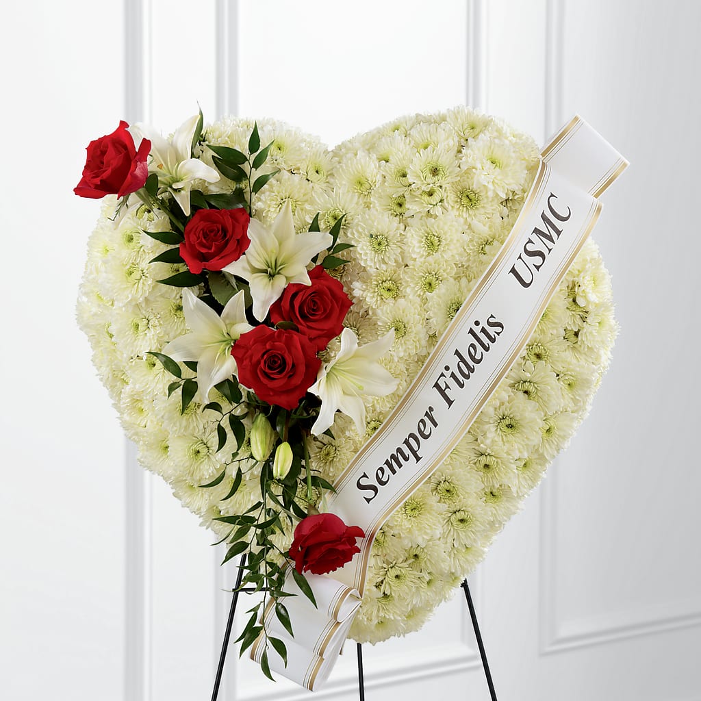 Heartfelt Hero Standing Heart – Flower Shop Of Farmingdale, Farmingdale NY