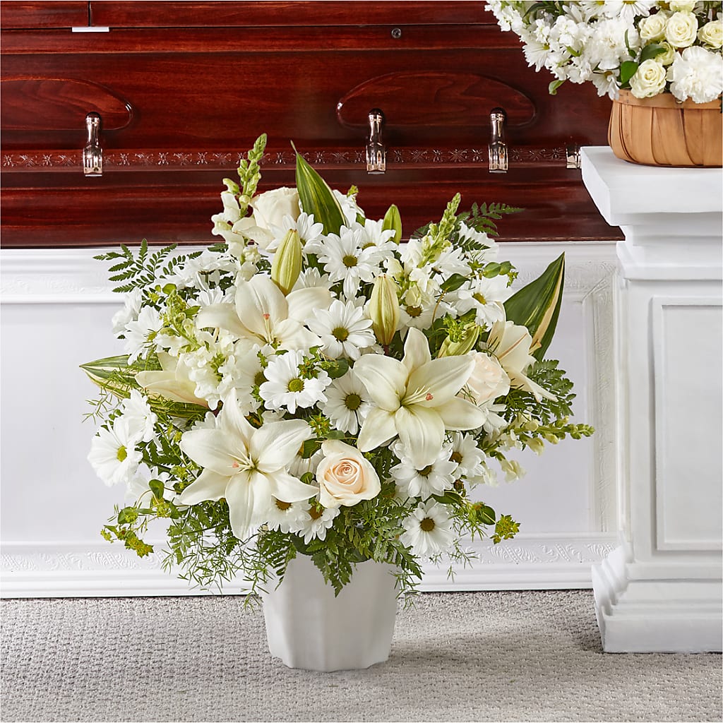 Thoughts of Tranquility Floor Basket – Flower Shop Of Farmingdale, Farmingdale NY