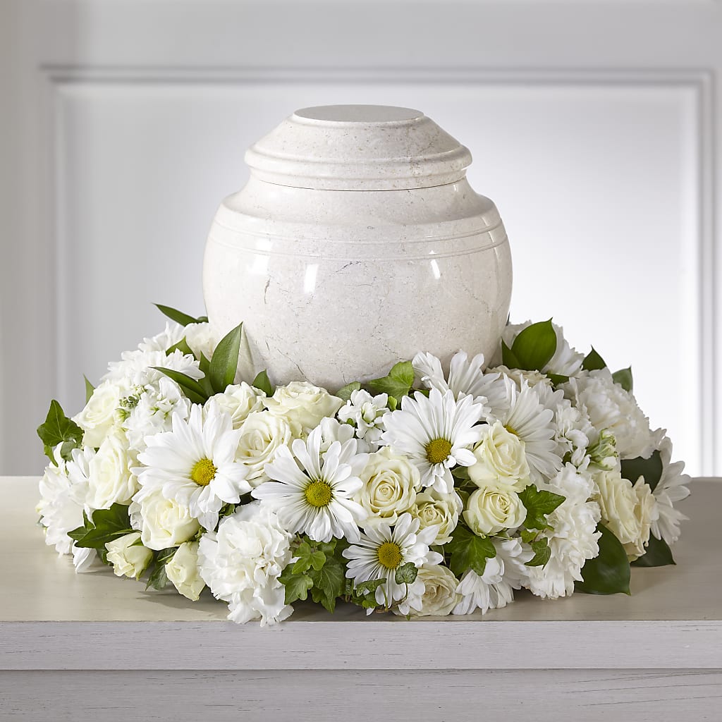 Ivory Gardens Cremation Adornment – Flower Shop Of Farmingdale, Farmingdale NY