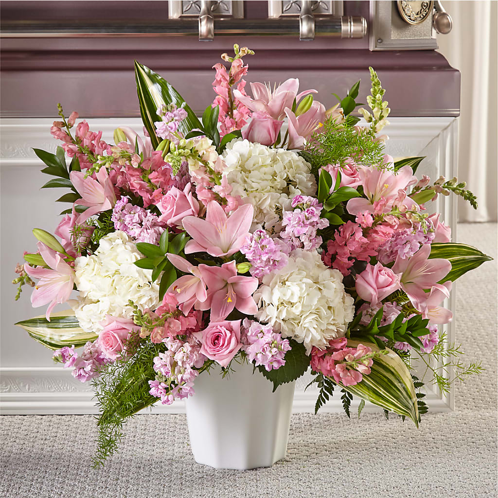 Simply Serene Floor Basket – Flower Shop Of Farmingdale, Farmingdale NY