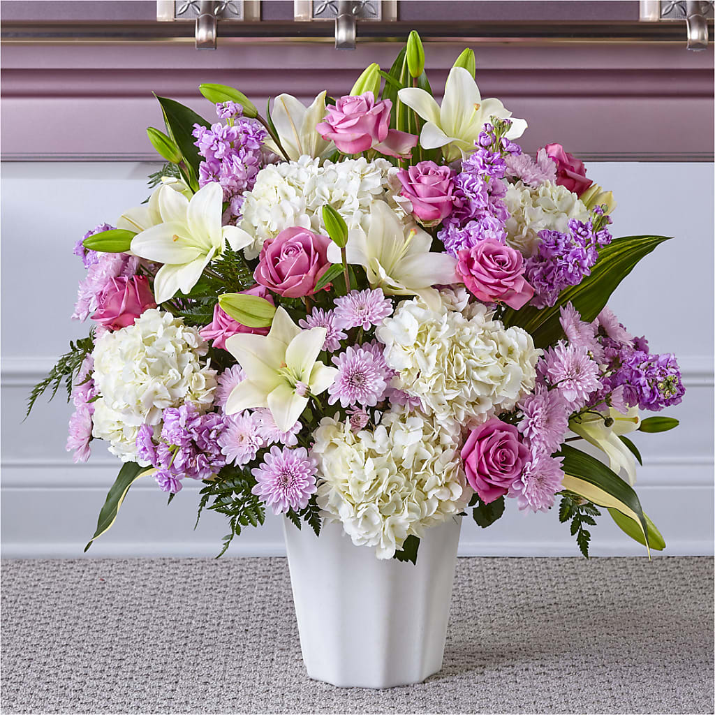 Heaven Sent Floor Basket – Flower Shop Of Farmingdale, Farmingdale NY