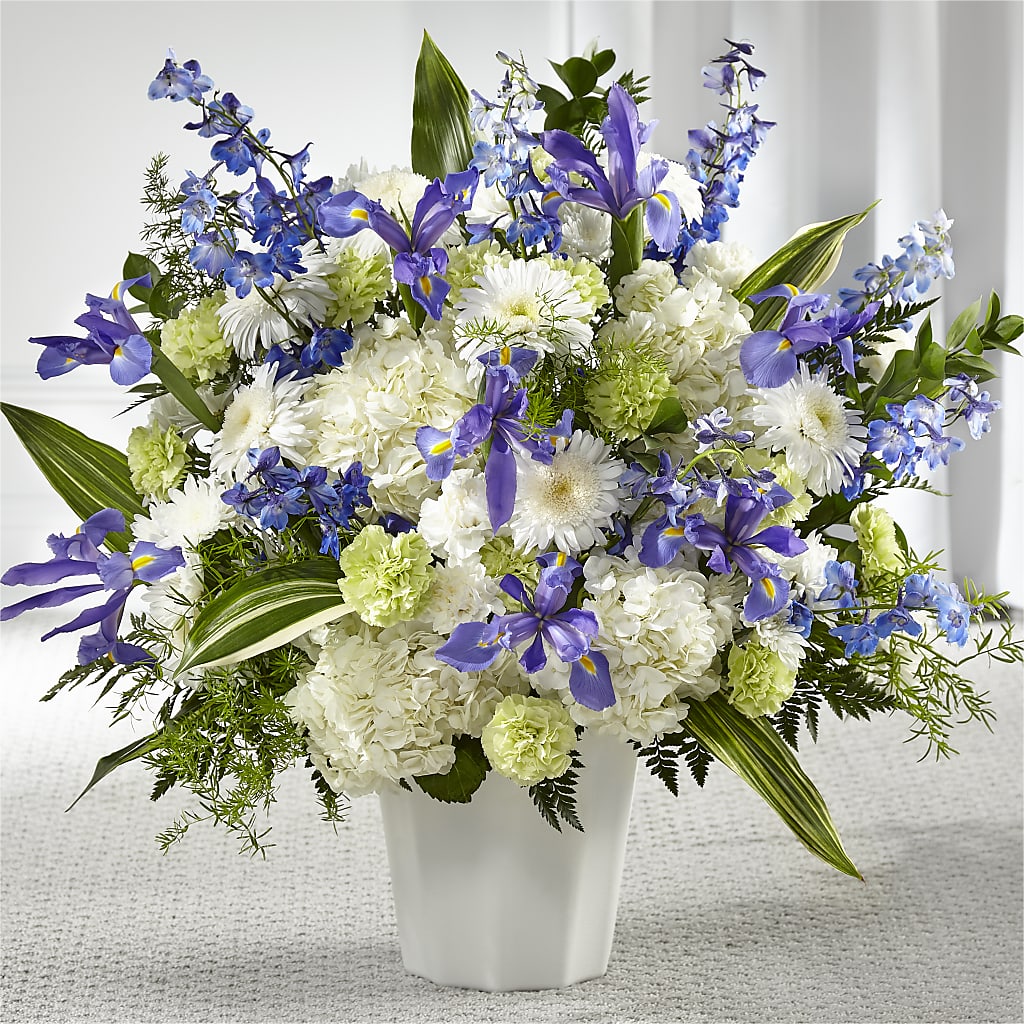 Soft Serenity Floor Basket – Flower Shop Of Farmingdale, Farmingdale NY