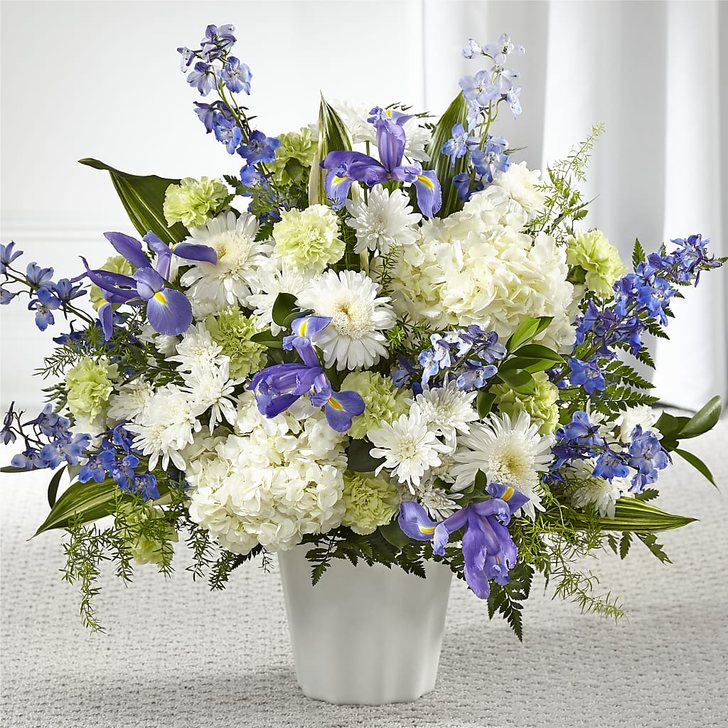 Soft Serenity Floor Basket – Flower Shop Of Farmingdale, Farmingdale NY