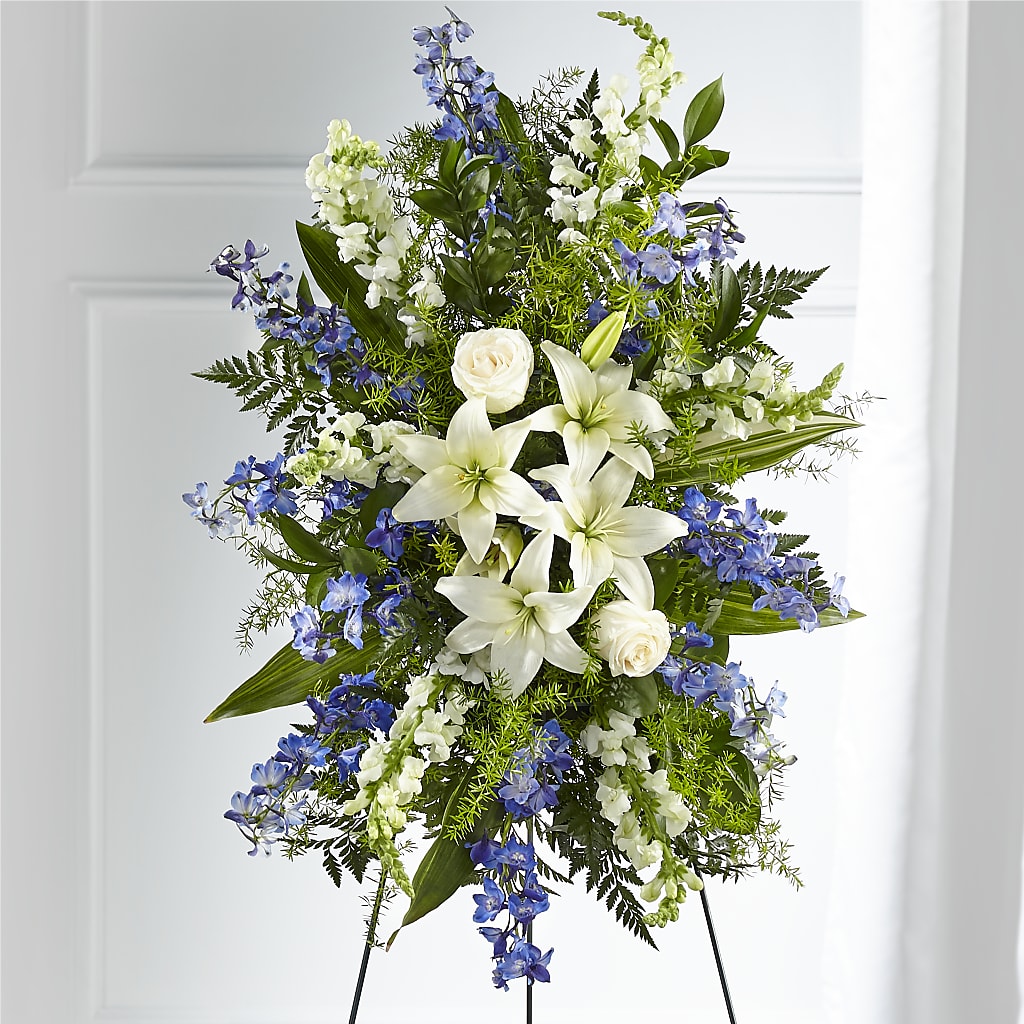 Faithful Friend Standing Spray – Flower Shop Of Farmingdale, Farmingdale NY