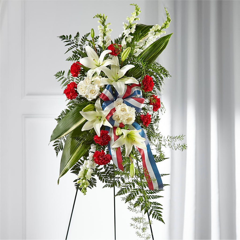 Stars of Life Standing Spray – Flower Shop Of Farmingdale, Farmingdale NY