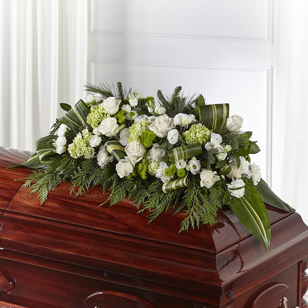 Hopeful Gesture Casket Spray – Flower Shop Of Farmingdale, Farmingdale NY