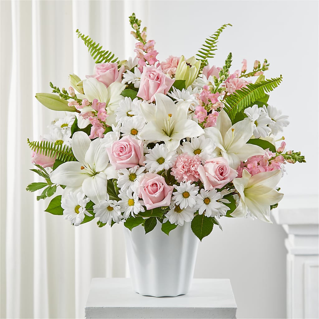 Soft Touch Tabletop Basket – Flower Shop Of Farmingdale, Farmingdale NY