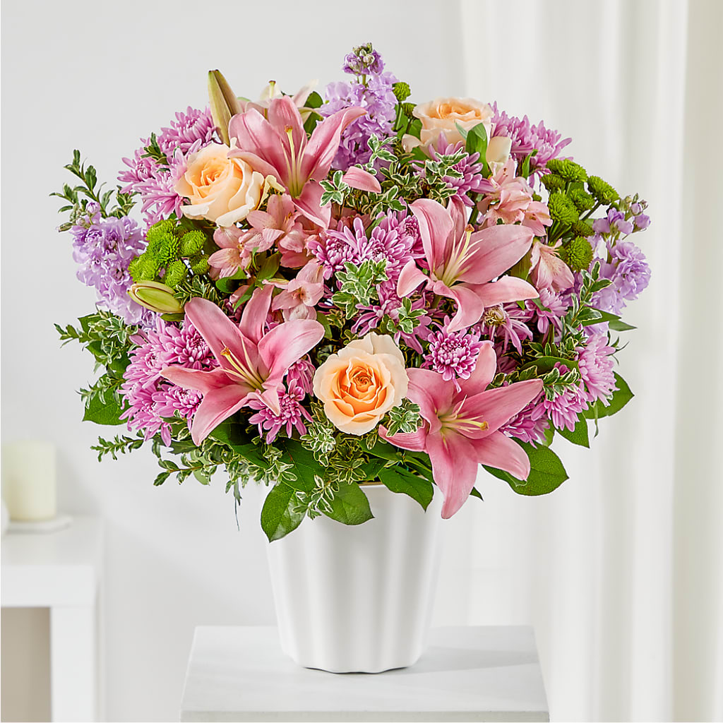 Supportive Embrace Tabletop Basket – Flower Shop Of Farmingdale, Farmingdale NY