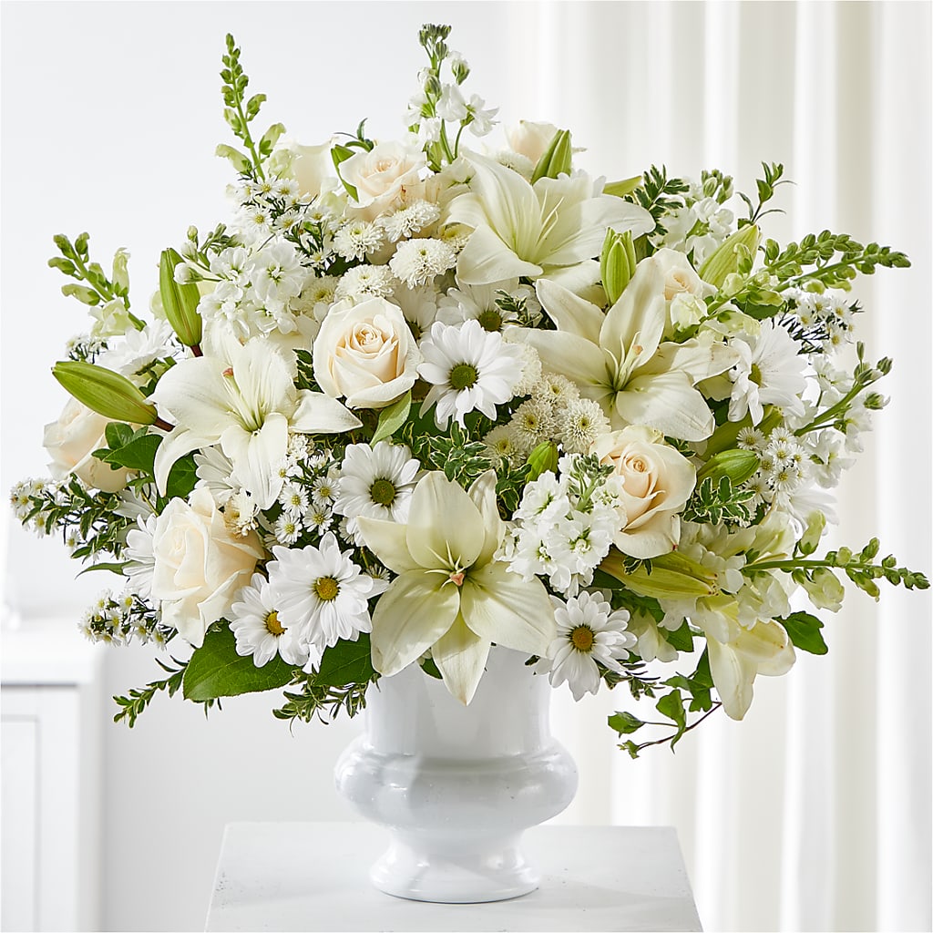 Uplifting Urn Arrangement – Flower Shop Of Farmingdale, Farmingdale NY