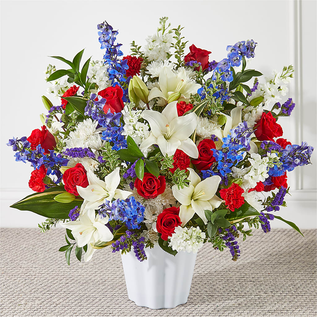 Consoled Floor Basket – Flower Shop Of Farmingdale, Farmingdale NY