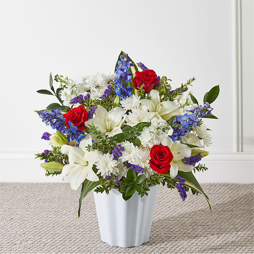 Consoled Floor Basket – Flower Shop Of Farmingdale, Farmingdale NY