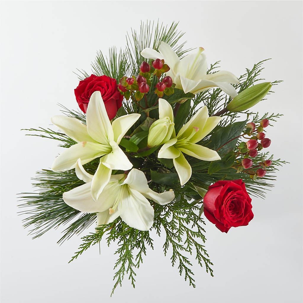Evergreen Delight Bouquet & Happy Birthday Topper – Flower Shop Of Farmingdale, Farmingdale NY
