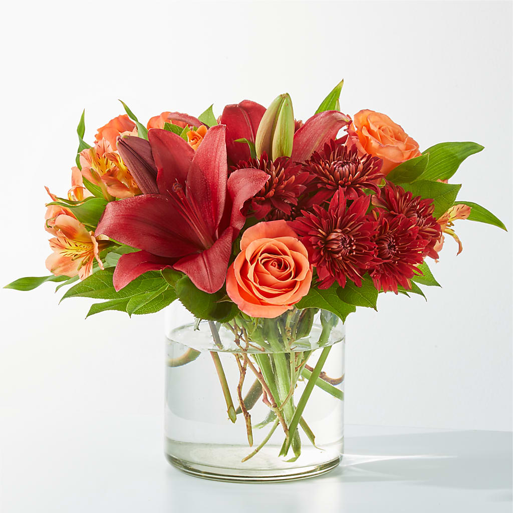 Crimson Leaves Bouquet – Flower Shop Of Farmingdale, Farmingdale NY