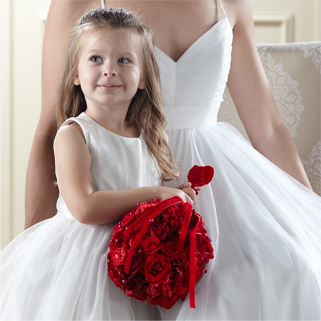 Pure at Heart Flower Girl Arrangement – Flower Shop Of Farmingdale, Farmingdale NY