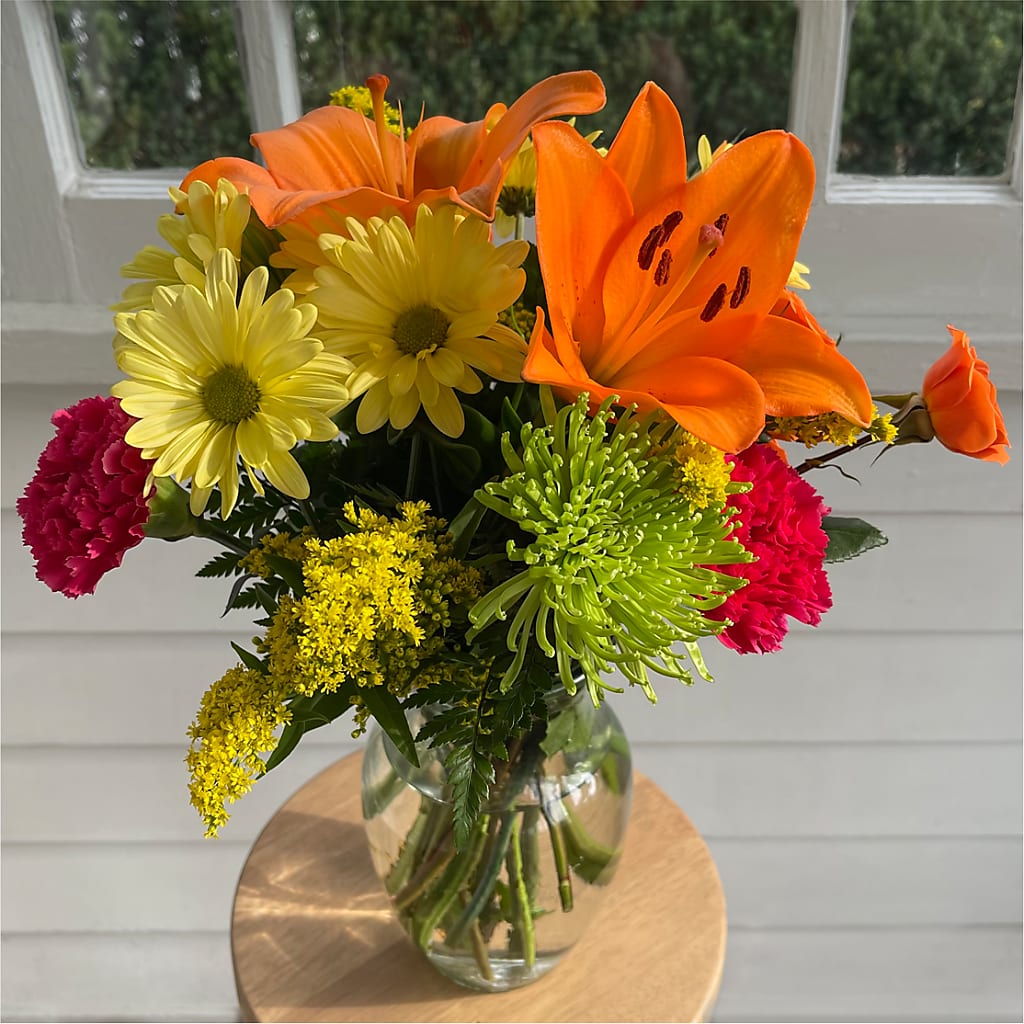 Bold & Bright – A Florist Original –  Flower Shop Of Farmingdale, Farmingdale NY