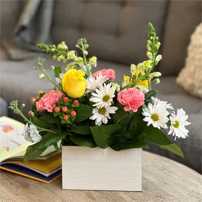 Sun Salutation Box Bouquet –  Flower Shop Of Farmingdale, Farmingdale NY