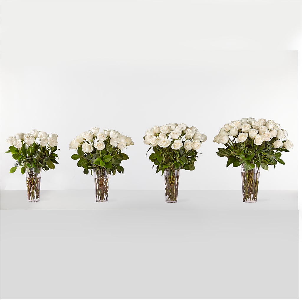 Long Stem White Rose Bouquet –  Flower Shop Of Farmingdale, Farmingdale NY