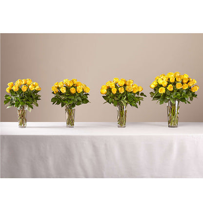 Long Stem Yellow Rose Bouquet –  Flower Shop Of Farmingdale, Farmingdale NY