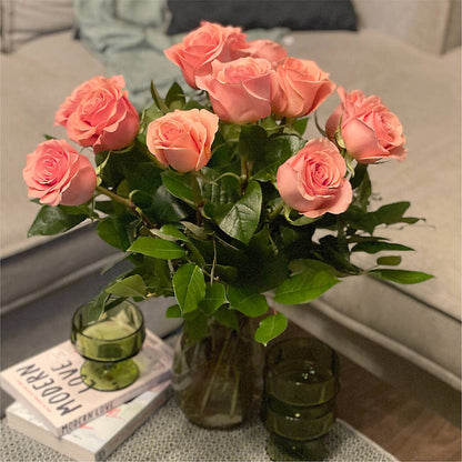 Long Stem Pink Rose Bouquet –  Flower Shop Of Farmingdale, Farmingdale NY