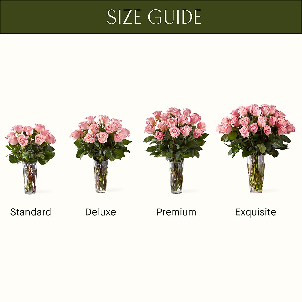 Long Stem Pink Rose Bouquet –  Flower Shop Of Farmingdale, Farmingdale NY