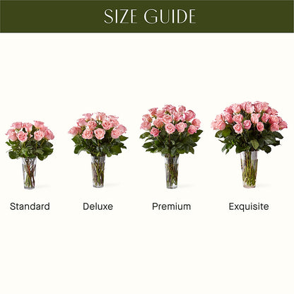 Long Stem Pink Rose Bouquet –  Flower Shop Of Farmingdale, Farmingdale NY