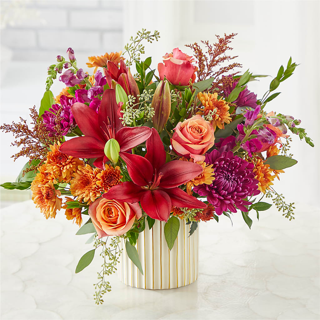 Burgundy Landscape Bouquet –  Flower Shop Of Farmingdale, Farmingdale NY