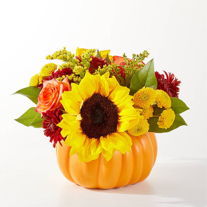 Golden Gourd Pumpkin Bouquet –  Flower Shop Of Farmingdale, Farmingdale NY