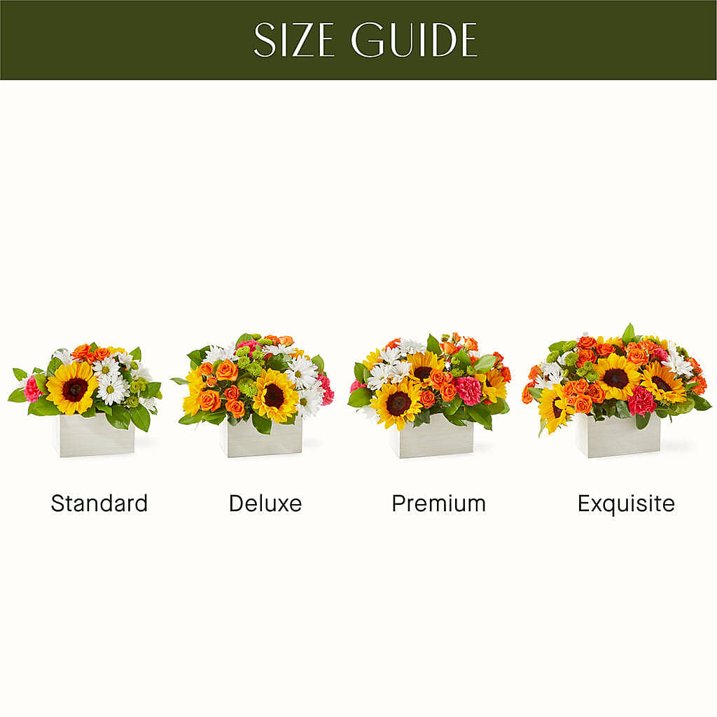 Sun-drenched Blooms Box Bouquet –  Flower Shop Of Farmingdale, Farmingdale NY