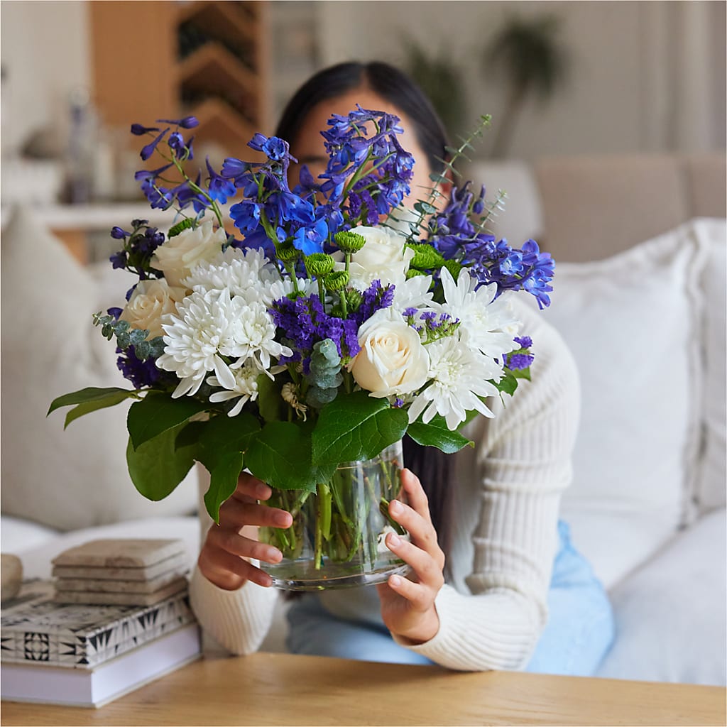 Cerulean Waves Bouquet –  Flower Shop Of Farmingdale, Farmingdale NY