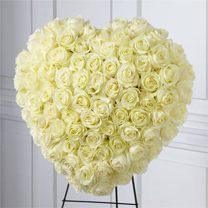 Elegant Remembrance Standing Heart –  Flower Shop Of Farmingdale, Farmingdale NY