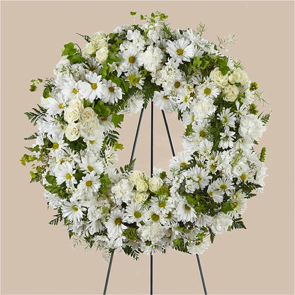 Faithful Wishes Wreath –  Flower Shop Of Farmingdale, Farmingdale NY