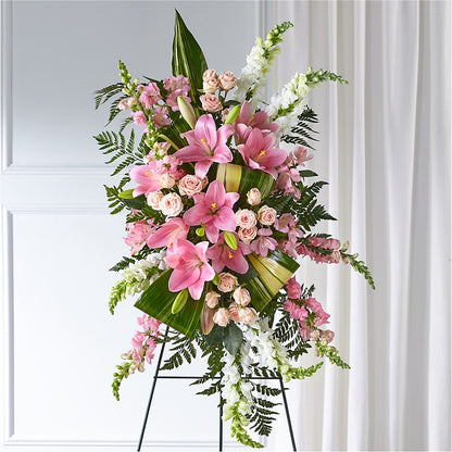 Elegant Embrace Standing Spray –  Flower Shop Of Farmingdale, Farmingdale NY