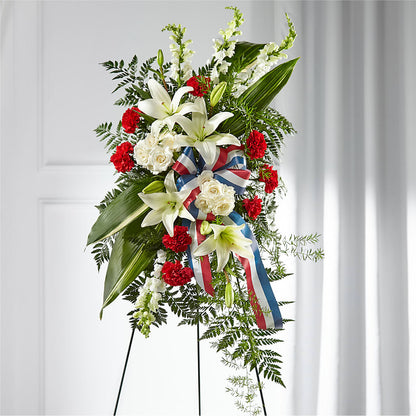Stars of Life Standing Spray –  Flower Shop Of Farmingdale, Farmingdale NY