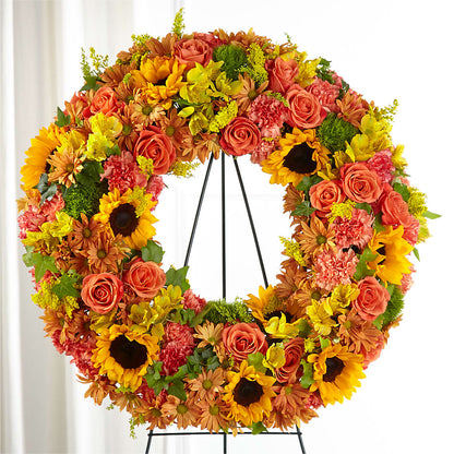 Autumnal Memories Wreath (Standard) –  Flower Shop Of Farmingdale, Farmingdale NY