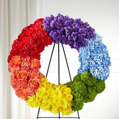 Circle of Love Wreath –  Flower Shop Of Farmingdale, Farmingdale NY