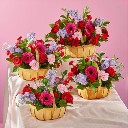 Pink Picnic Basket –  Flower Shop Of Farmingdale, Farmingdale NY