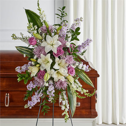 Grateful Hearts Standing Spray –  Flower Shop Of Farmingdale, Farmingdale NY