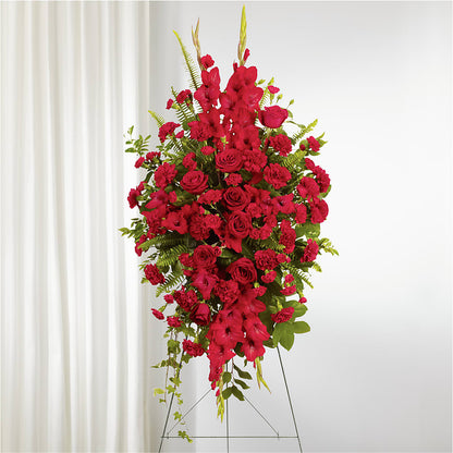 From the Heart Standing Spray –  Flower Shop Of Farmingdale, Farmingdale NY
