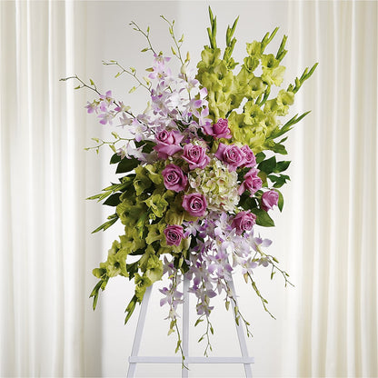 Lasting Legacy Standing Spray –  Flower Shop Of Farmingdale, Farmingdale NY